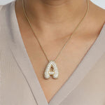 Bubble Initial Necklace