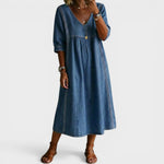 Esther™ Elegant Denim Dress