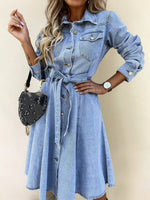 Alondra | Long Sleeve Denim Dress